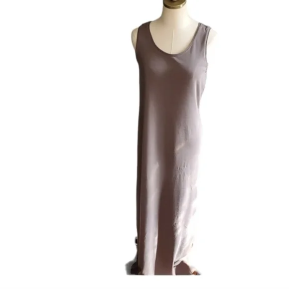 Eileen fisher gray stretch maxi dress size xs - Picture 14 of 14
